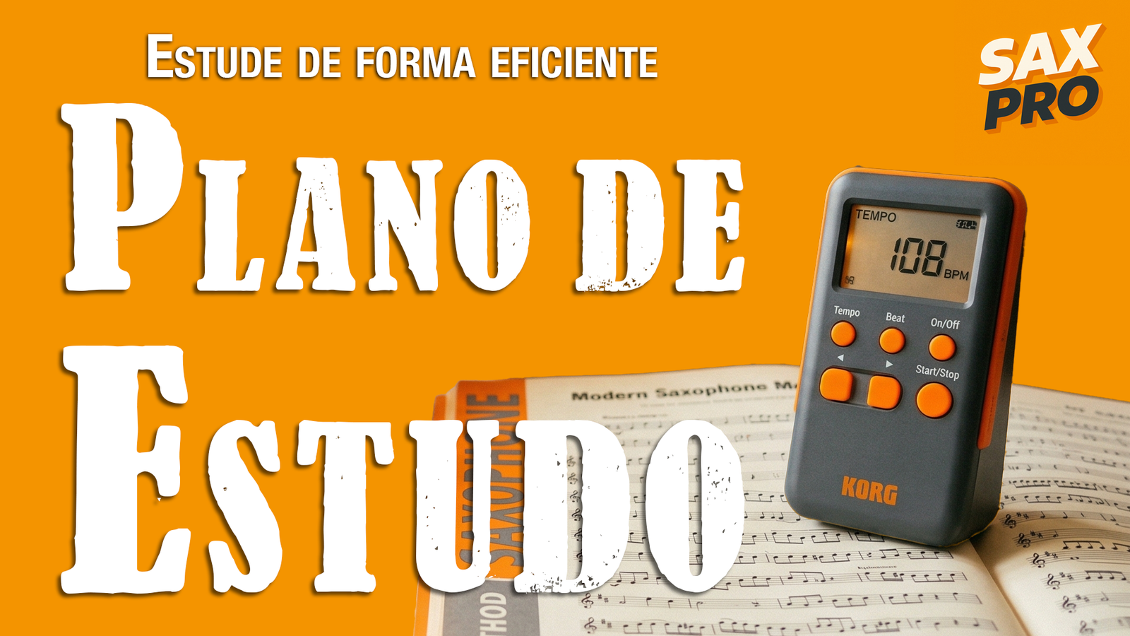 Plano de estudo para saxofone